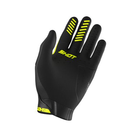 Rękawiczki SHOT RACE KID EVO NEON_YELLOW 8-9