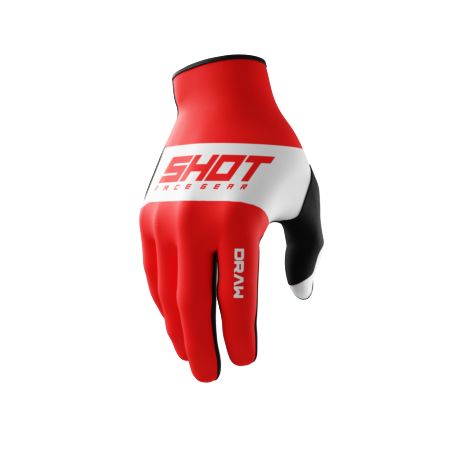 Rękawiczki SHOT DRAW SKY RED 11