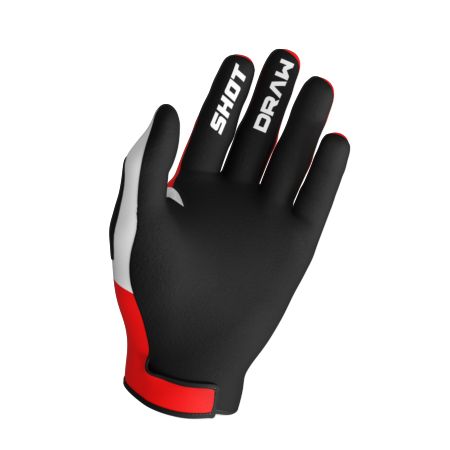 Rękawiczki SHOT DRAW SKY RED 12