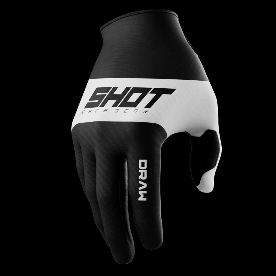 Rękawiczki SHOT DRAW KID SKY BLACK 8-9