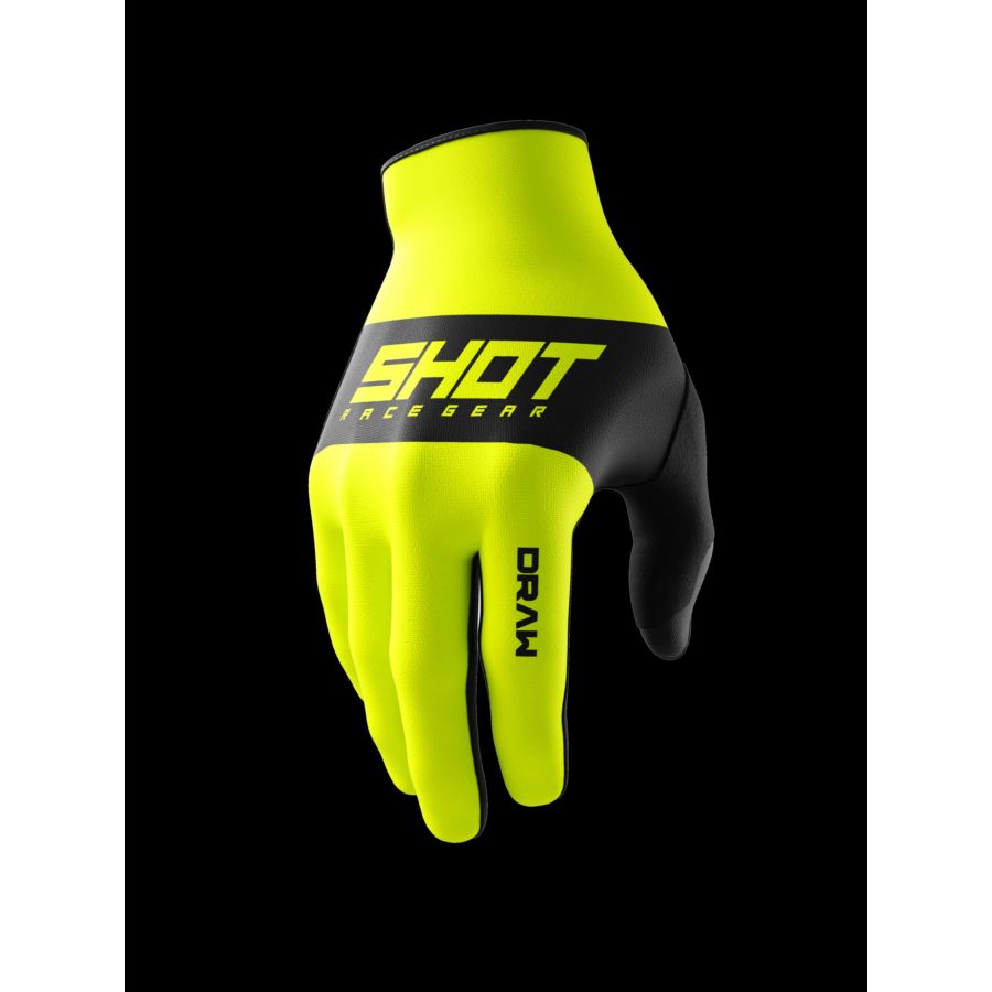Rękawiczki SHOT DRAW KID SKY NEON_YELLOW 8-9