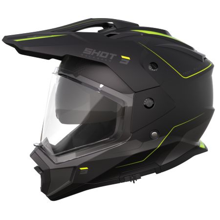Kask SHOT TREK MAX VISION RALLY BK_NEO_YELL_MAT XL