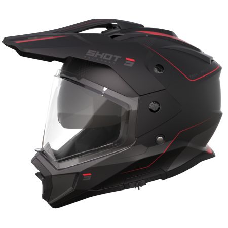 Kask SHOT TREK MAX VISION RALLY BLACK_RED_MATT L