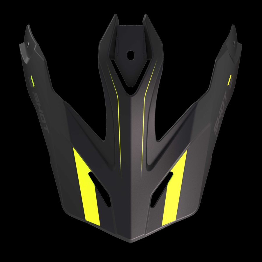 Daszek SHOT TREK RALLY BLACK_NEON_YELLOW_MATT