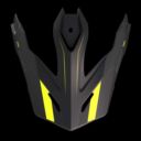 Daszek SHOT TREK RALLY BLACK_NEON_YELLOW_MATT