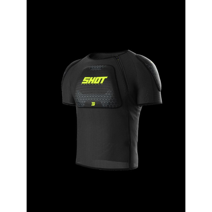 Koszulka SHOT TUŁÓW AIRLIGHT BLACK_NEON_YELLOW S