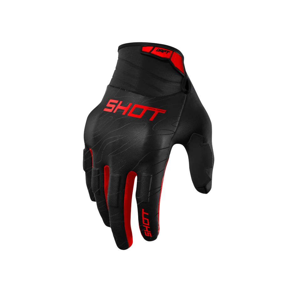 Rękawiczki SHOT DRIFT ONYX RED 08