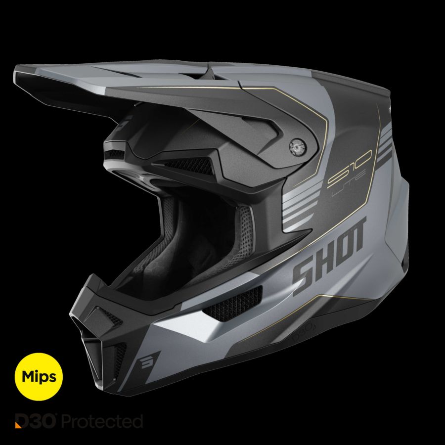 Kask SHOT LITE S10 BLACK_GREY_MATT XS
