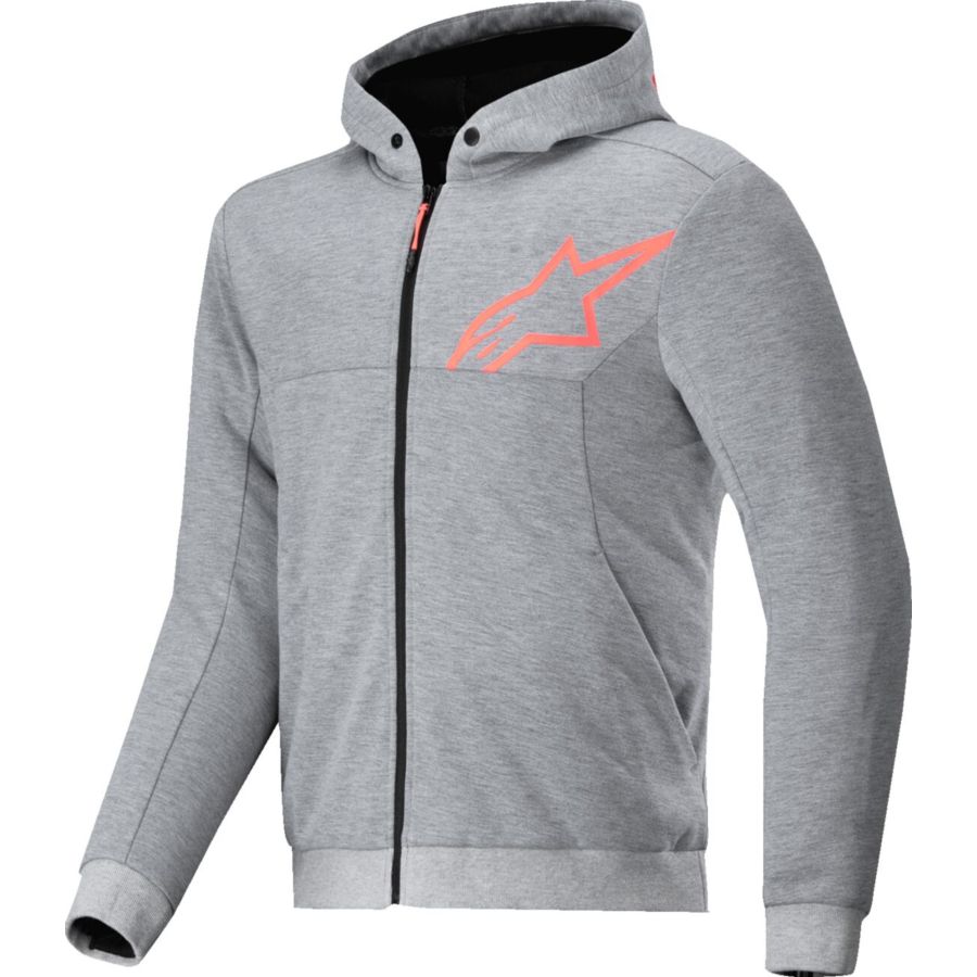 Bluza z kapturem ALPINESTARS CHROME V2 gy/rd 2XL