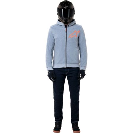 Bluza z kapturem ALPINESTARS CHROME V2 gy/rd 2XL