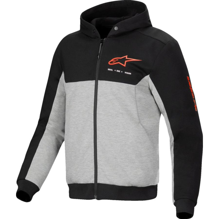 Bluza z kapturem ALPINESTARS CHROME V2 gy/bl/r 2XL