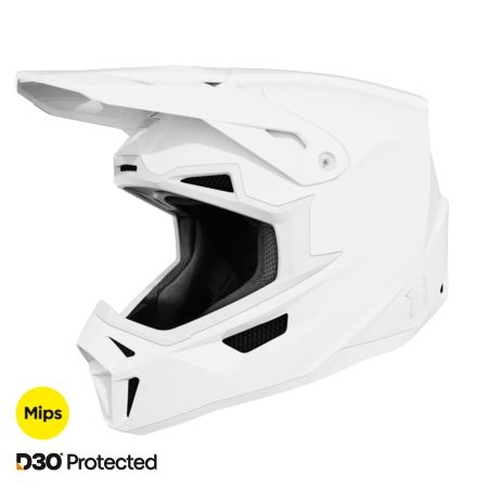 Kask SHOT LITE SOLID WHITE_GLOSSY XS