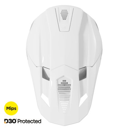 Kask SHOT LITE SOLID WHITE_GLOSSY S