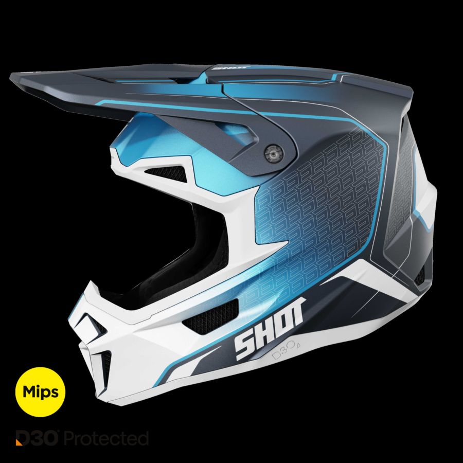 Kask SHOT LITE CHALLENGER BLUE_MATT 2XL