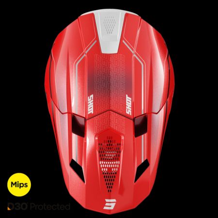 Kask SHOT LITE CHALLENGER RED_PEARLY M