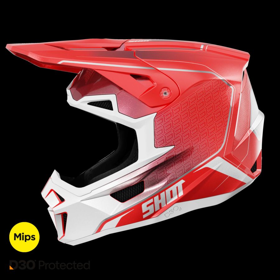 Kask SHOT LITE CHALLENGER RED_PEARLY L