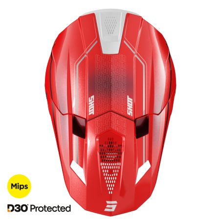 Kask SHOT LITE CHALLENGER RED_PEARLY L