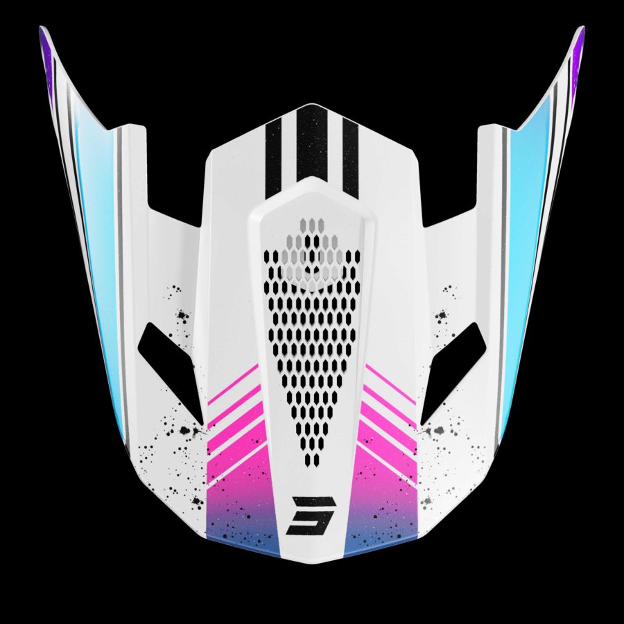 Daszek SHOT LITE RACING WHITE_PINK_PEARLY