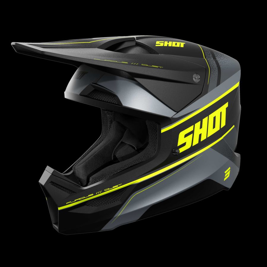 Kask SHOT FURIOUS DUST NEON_YELLOW_MATT M