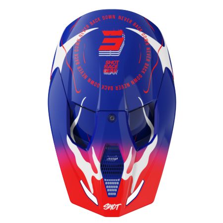 Kask SHOT FURIOUS KID BEAST BLUE_RED_GLOSSY YS