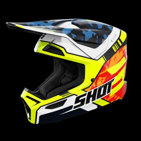 Kask SHOT FURIOUS KID FLASH BL_NEON_YELL_GLOSSY YS