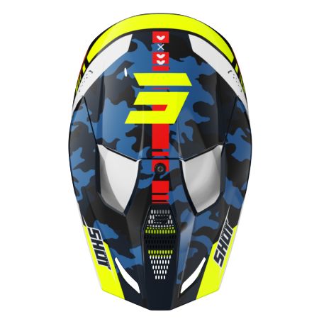 Kask SHOT FURIOUS KID FLASH BL_NEON_YELL_GLOSSY YS