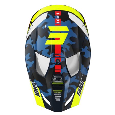 Kask SHOT FURIOUS KID FLASH BL_NEON_YELL_GLOSSY YM