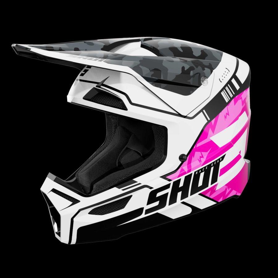 Kask SHOT FURIOUS KID FLASH PINK_GLOSSY YS