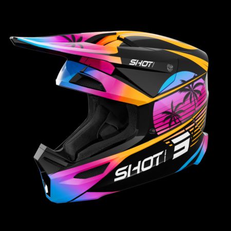 Kask SHOT FURIOUS KID MIAMI ORANGE_GLOSSY YS
