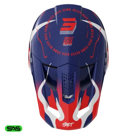 Kask SHOT SPEED BEAST BLUE_RED_PEARLY L
