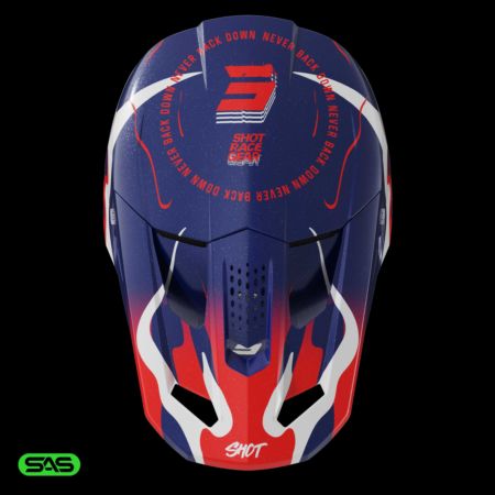 Kask SHOT SPEED BEAST BLUE_RED_PEARLY XL
