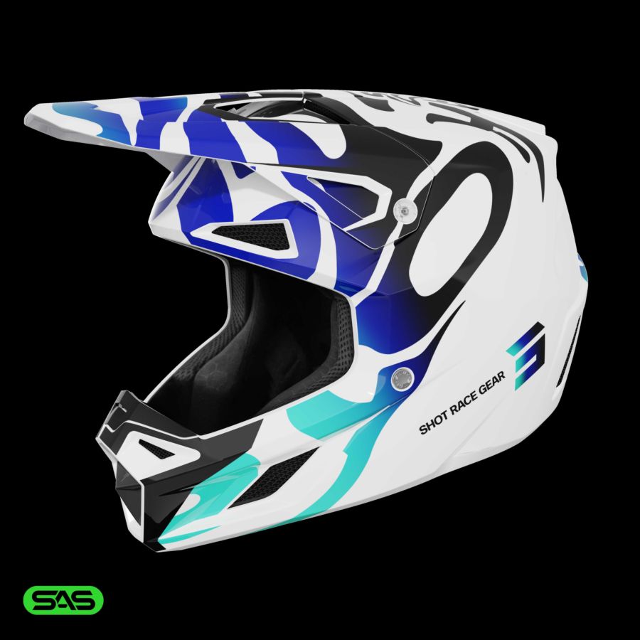 Kask SHOT SPEED GHOST BLUE_GLOSSY S