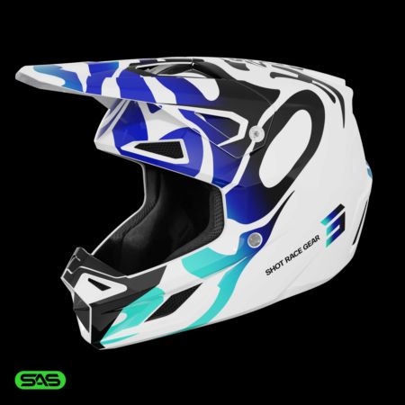 Kask SHOT SPEED GHOST BLUE_GLOSSY XL