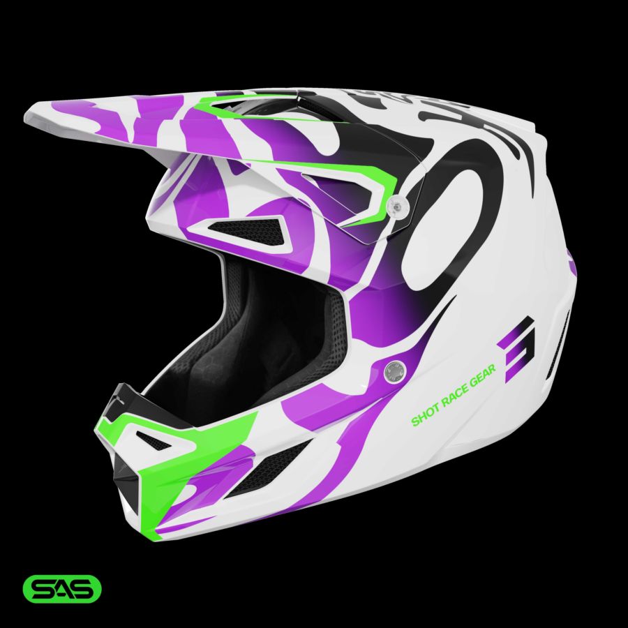 Kask SHOT SPEED GHOST PURPLE_GLOSSY S