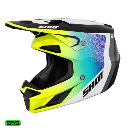 Kask SHOT SPEED HYBRID NEON_YELLOW_GLOSSY XS
