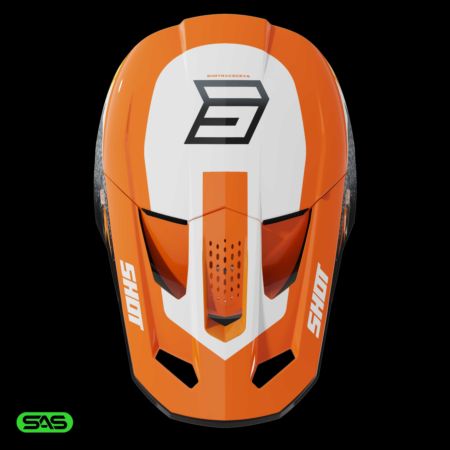 Kask SHOT SPEED HYBRID ORANGE_GLOSSY S