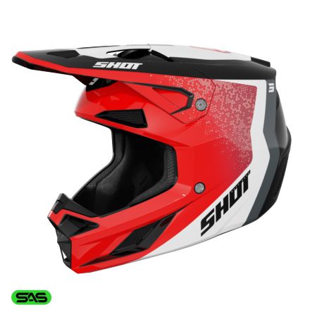 Kask SHOT SPEED HYBRID RED_GLOSSY L