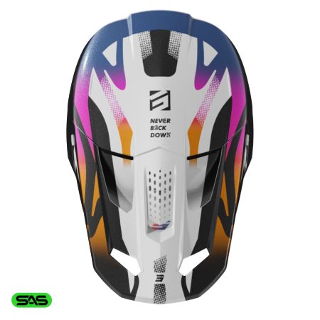 Kask SHOT SPEED WAVE BLACK_WHITE_PEARLY XS