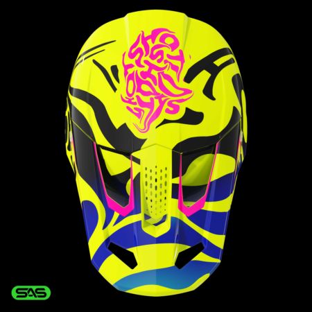 Kask SHOT SPEED KID GHOST NEON_YELLOW_GLOSSY YS