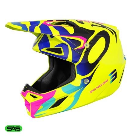 Kask SHOT SPEED KID GHOST NEON_YELLOW_GLOSSY YL