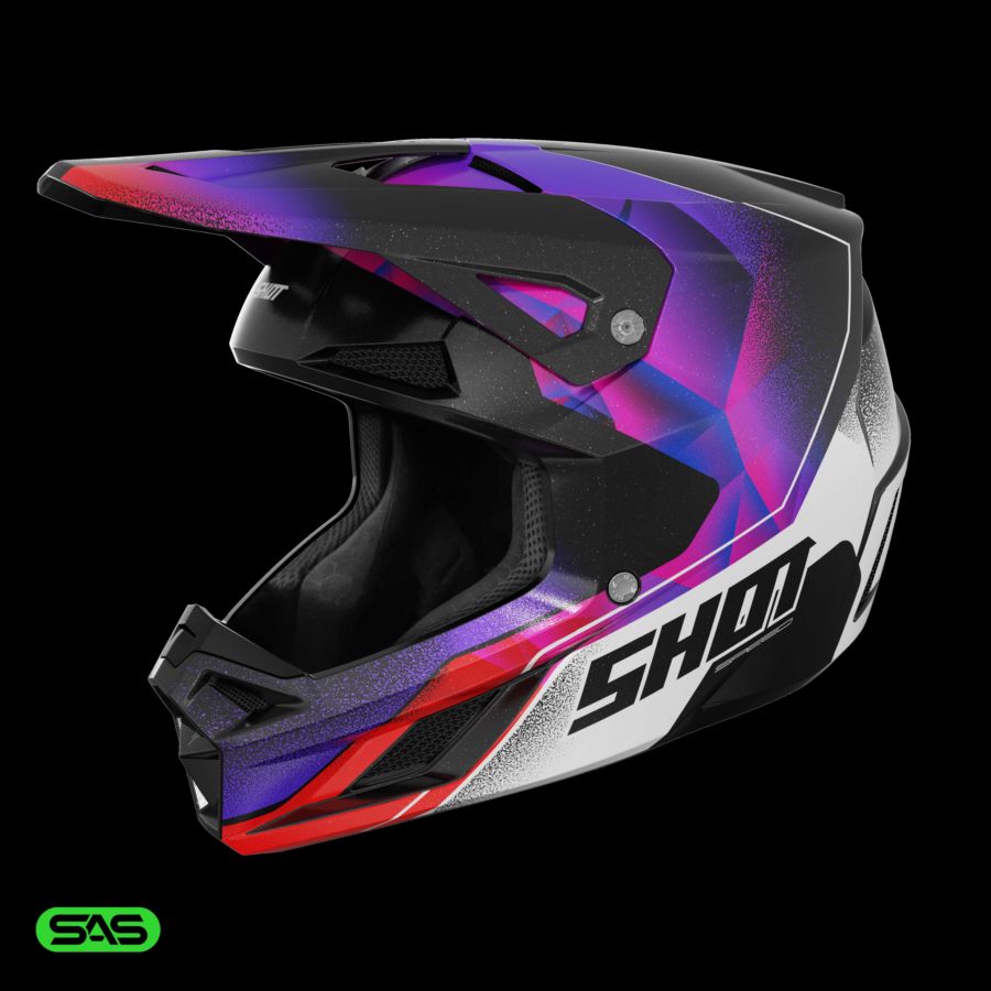 Kask SHOT SPEED KID OLYMP PURPLE_PEARLY YL