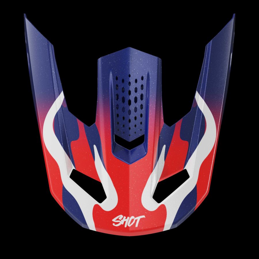 Daszek SHOT SPEED BEAST BLUE_RED_PEARLY