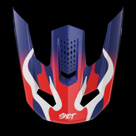 Daszek SHOT SPEED BEAST BLUE_RED_PEARLY