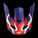 Daszek SHOT SPEED BEAST BLUE_RED_PEARLY