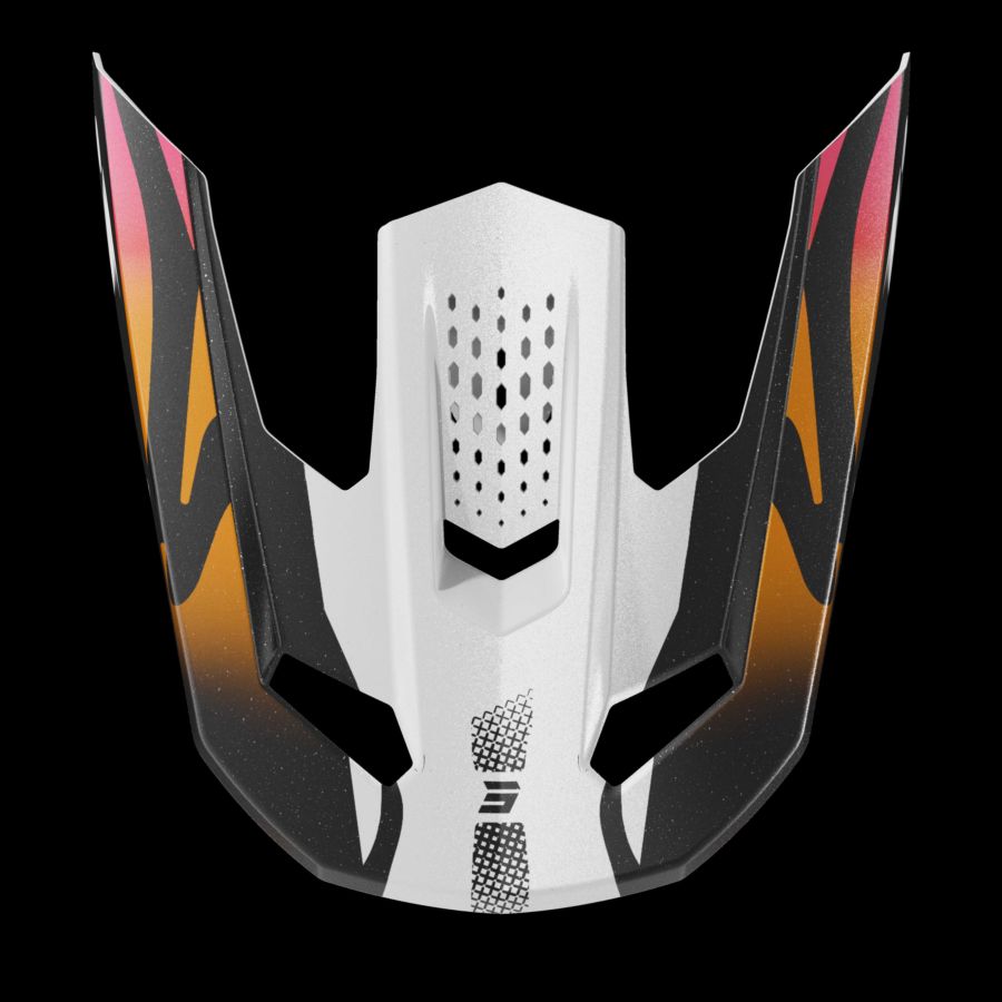 Daszek SHOT SPEED WAVE BLACK_WHITE_PEARLY