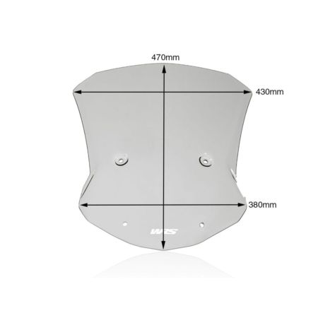 Szyba motocyklowa WRS CAPONORD BMW S1000XR smoke