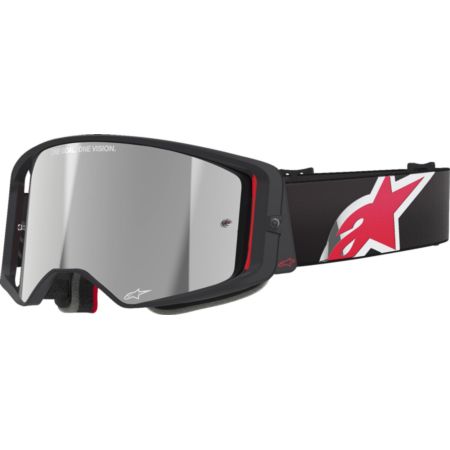 Gogle ALPINESTARS SUPERTECH CORP bk/rd mirror slv