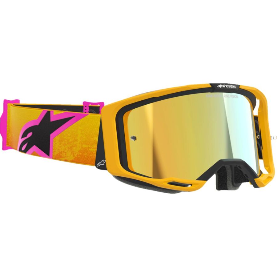 Gogle ALPINESTARS VISION 8 CORP or/yl/pk mirror gd