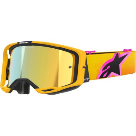 Gogle ALPINESTARS VISION 8 CORP or/yl/pk mirror gd