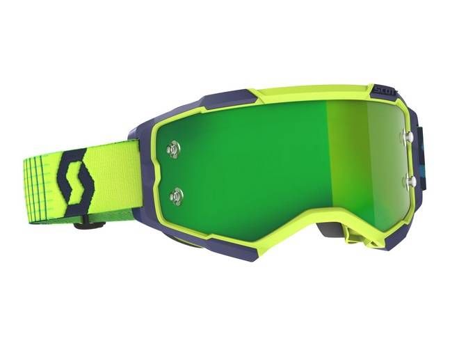Gogle SCOTT fury blue/yellow/green chrome